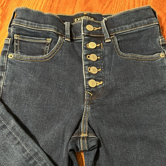 Express Denim Leggings. Size 0 - Picture 2 of 7